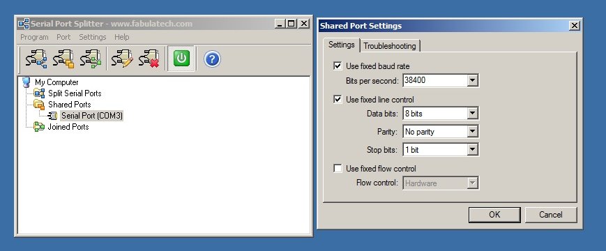 Shared Port Settings
