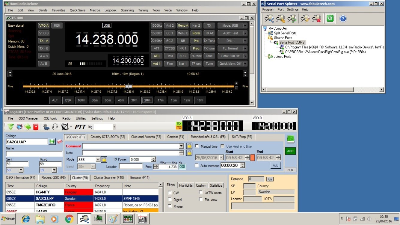 Log4OM and HamRadioDeluxe