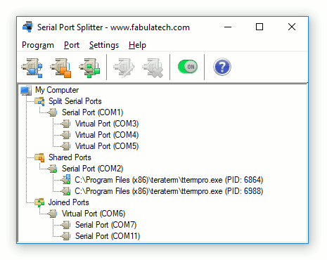 Serial Port Splitter screenshot